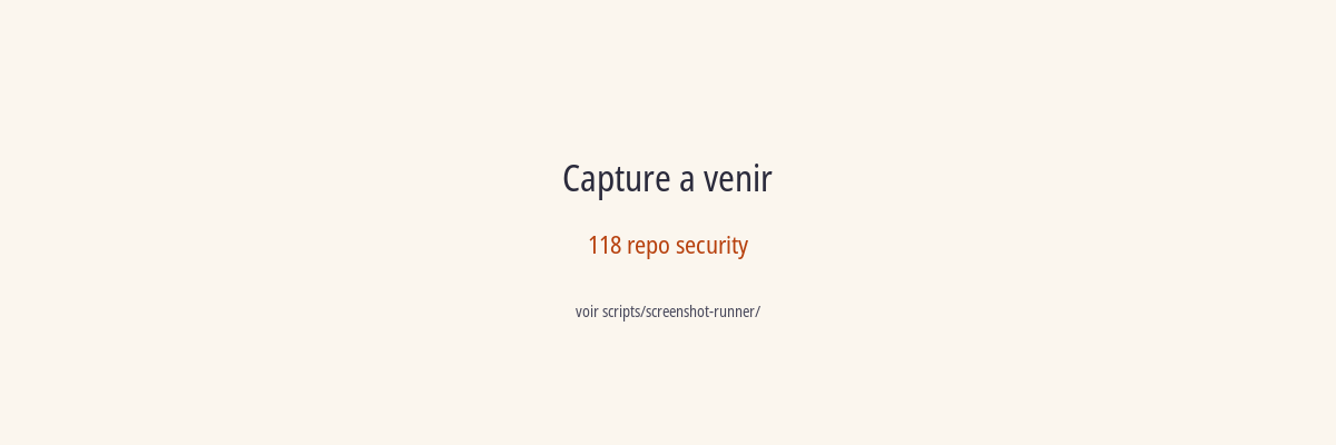 Onglet Security d'un dépôt avec les données SBOM